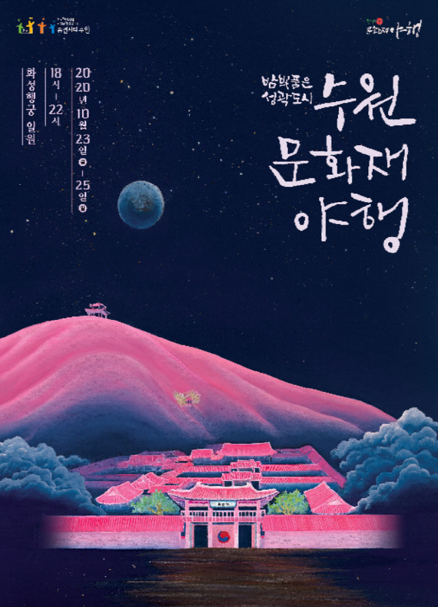 '수원화성 일원 빛으로 물든다'…‘수원 문화재야행’ 23일 개막