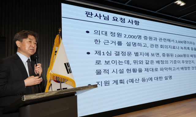 격화하는 의대정원 증원 여론전… 政 “자료공개, 재판 방해” 醫 '국가대계, 주술영역 아냐'
