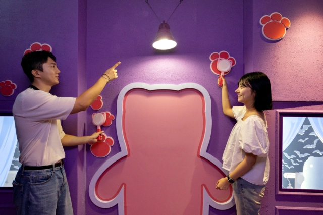 [르포] '유령의 집에서 태어났어요'…롯데월드에 방탈출 컨셉 벨리곰 체험시설 등장