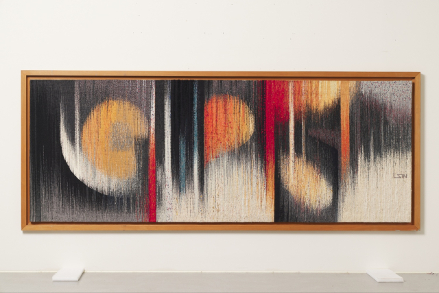 한땀 한땀…붓질 대신 씨줄날줄로 그렸다